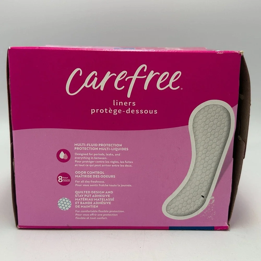 Carefree Panty Liners for Women Regular Unwrapped Unscented Pads 120 Count NEW